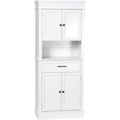 OEM Buffet De Cuisine Armoire De Cuisine Multi-rangements 2 Placards 2 Portes Tiroir Niche Mdf Panneaux Particules E1 Blanc - Publicité OEM Buffet De Cuisine Armoire De Cuisine Multi-rangements 2 Placards 2 Portes Tiroir Niche Mdf Panneaux Particules E1 Blanc - Publicité