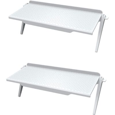 GRASSLIN 2 Pièces Étagère, Support Moniteur, Plastique Antidérapant, Structure Triangulaire, Pour Tv Box Routeur - Publicité GRASSLIN 2 Pièces Étagère, Support Moniteur, Plastique Antidérapant, Structure Triangulaire, Pour Tv Box Routeur - Publicité