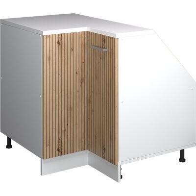 Meuble De Rangement Sous Pente Armoire D'Angle Rion, Chêne Artisan, 75.6x81.6cm 1 Porte, 60 Cm De Profondeur, Vicco - Publicité Meuble De Rangement Sous Pente Armoire D'Angle Rion, Chêne Artisan, 75.6x81.6cm 1 Porte, 60 Cm De Profondeur, Vicco - Publicité