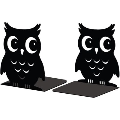OEM Serre Livre Original Metal Noir, Serre-livres Hibou Design Moderne Serré Livre Decoratif Bureau Pour Bureau, Cuisine, Étagère Et Bibliothèque, 1 Paire - Publicité OEM Serre Livre Original Metal Noir, Serre-livres Hibou Design Moderne Serré Livre Decoratif Bureau Pour Bureau, Cuisine, Étagère Et Bibliothèque, 1 Paire - Publicité