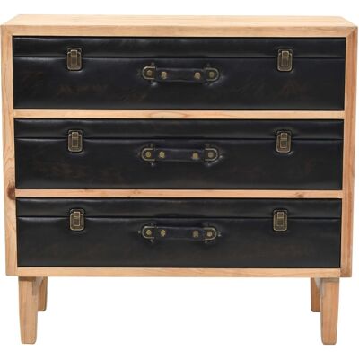 Maison Exclusive - Armoire À Tiroirs Bois De Sapin Massif 80x36x75 Cm - Publicité Maison Exclusive - Armoire À Tiroirs Bois De Sapin Massif 80x36x75 Cm - Publicité
