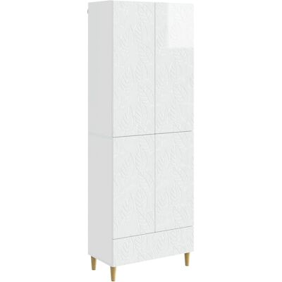 Ensemble De Meubles 2 Pcs Blanc Brillant Bois D'Ingénierie Vidaxl - Publicité Ensemble De Meubles 2 Pcs Blanc Brillant Bois D'Ingénierie Vidaxl - Publicité