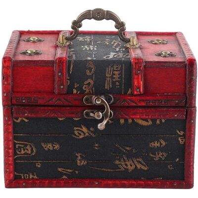 LAVVE Boîte À Bijoux Portable En Bois Pu, Organisateur Et Présentoir Pour Bijoux (6262b016262 Style Chinois L) - Publicité LAVVE Boîte À Bijoux Portable En Bois Pu, Organisateur Et Présentoir Pour Bijoux (6262b016262 Style Chinois L) - Publicité