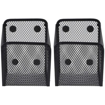 FLAMMKRAFT Porte-stylo Magnétique Multifonctionnel En Maille Métallique, Panier De Rangement Pour Fournitures De Bureau, Pour Réfrigérateur Ou Sèche-linge - Publicité FLAMMKRAFT Porte-stylo Magnétique Multifonctionnel En Maille Métallique, Panier De Rangement Pour Fournitures De Bureau, Pour Réfrigérateur Ou Sèche-linge - Publicité