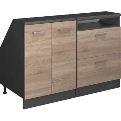 Ensembles De Meuble De Rangement Sous Pente Rion, Sonoma, 120cm Lot De 2 Caissons 60 Cm De Profondeur, Vicco - Publicité Ensembles De Meuble De Rangement Sous Pente Rion, Sonoma, 120cm Lot De 2 Caissons 60 Cm De Profondeur, Vicco - Publicité