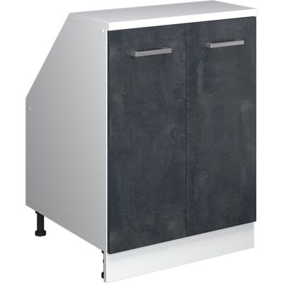 Meuble De Rangement Sous Pente Rion, Béton Noir, 60x81.6cm 2 Portes, 60 Cm De Profondeur, Vicco - Publicité Meuble De Rangement Sous Pente Rion, Béton Noir, 60x81.6cm 2 Portes, 60 Cm De Profondeur, Vicco - Publicité