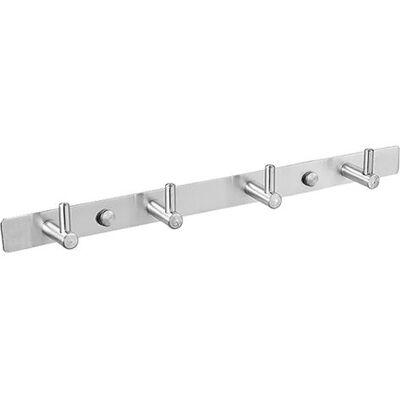 ABYSSE Porte-clés Mural De 10,6 Pouces En Nickel Brossé Avec 4 Crochets Pour Clés Pour Entrée, Porte, Salle De Bain, Cuisine, Couloir (acier Inoxydable 304, Argent) - Publicité ABYSSE Porte-clés Mural De 10,6 Pouces En Nickel Brossé Avec 4 Crochets Pour Clés Pour Entrée, Porte, Salle De Bain, Cuisine, Couloir (acier Inoxydable 304, Argent) - Publicité