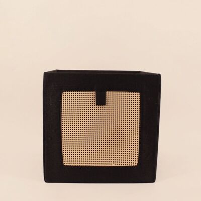 ORNAMI Cube De Rangement En Cannage 31x31x31cm - Publicité ORNAMI Cube De Rangement En Cannage 31x31x31cm - Publicité