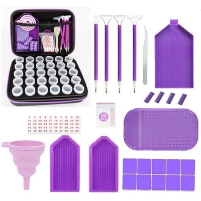 Cellfast Boite De Rangement - Diamond Painting - 30 Compartiments - Nylon - Résistante Aux Chocs - 21x17x7 Cm - Publicité Cellfast Boite De Rangement - Diamond Painting - 30 Compartiments - Nylon - Résistante Aux Chocs - 21x17x7 Cm - Publicité