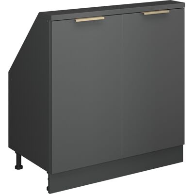 Meuble De Rangement Sous Pente Rion, Anthracite-or, 80x81.6cm Avec 2 Portes, Vicco - Publicité Meuble De Rangement Sous Pente Rion, Anthracite-or, 80x81.6cm Avec 2 Portes, Vicco - Publicité