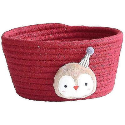 YUDO Panier De Rangement En Fil De Coton De Style Japonais, Boîte De Rangement Pour Jouets Et Objets Divers, Idéale Pour La Chambre, Le Salon Ou Le Bureau.-wine Red Penguin - Publicité YUDO Panier De Rangement En Fil De Coton De Style Japonais, Boîte De Rangement Pour Jouets Et Objets Divers, Idéale Pour La Chambre, Le Salon Ou Le Bureau.-wine Red Penguin - Publicité