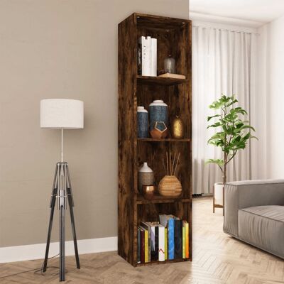 LIIYIELA Bibliothèque/meuble Tv Chêne Fumé 36x30x143cm Bois D'Ingénierie - Publicité LIIYIELA Bibliothèque/meuble Tv Chêne Fumé 36x30x143cm Bois D'Ingénierie - Publicité