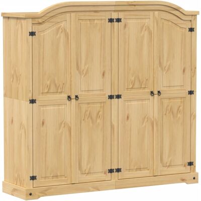 DESIGN IN Garde-robe Corona 194x52x186 Cm Bois De Pin Massif - Publicité DESIGN IN Garde-robe Corona 194x52x186 Cm Bois De Pin Massif - Publicité