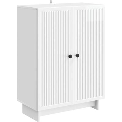 Maison Exclusive - Buffet Blanc Brillant 66 X 34,5 X 90 Cm Bois D'Ingénierie - Publicité Maison Exclusive - Buffet Blanc Brillant 66 X 34,5 X 90 Cm Bois D'Ingénierie - Publicité
