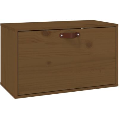 DESIGN IN Armoire Murale Marron Miel 60x30x35 Cm Bois De Pin Massif - Publicité DESIGN IN Armoire Murale Marron Miel 60x30x35 Cm Bois De Pin Massif - Publicité