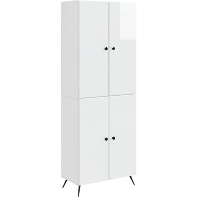 Ensemble De Meubles 2 Pcs Blanc Brillant Bois D'Ingénierie Vidaxl - Publicité Ensemble De Meubles 2 Pcs Blanc Brillant Bois D'Ingénierie Vidaxl - Publicité