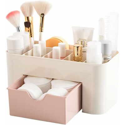 FANGMEDIA Desktop Makeup Organizer Drawers,coffre De Rangement De Produits De Beauté Bureau De Bureau Organiseur Papeterie De Bureau Boîte De Rangement Organisateur De Maquillage (pink)-fei Yu - Publicité FANGMEDIA Desktop Makeup Organizer Drawers,coffre De Rangement De Produits De Beauté Bureau De Bureau Organiseur Papeterie De Bureau Boîte De Rangement Organisateur De Maquillage (pink)-fei Yu - Publicité