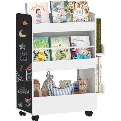 DEVOKO Bibliothèque, Noir, 66,5 X 32,5 X 86,5 Cm, Sur Roues, Étagères De Rangement, Pour 3 À 8 Ans, Pour Salon Bureau, Rangement Livres - Publicité DEVOKO Bibliothèque, Noir, 66,5 X 32,5 X 86,5 Cm, Sur Roues, Étagères De Rangement, Pour 3 À 8 Ans, Pour Salon Bureau, Rangement Livres - Publicité