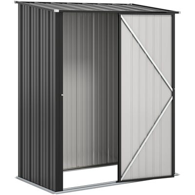 OEM Abri De Jardin/remise À Outils, Porte Verrouillable, Résistant Aux Intempéries, Étagères Incluses, 161,5 Cm X 94,5 Cm X 196 Cm, Noir - Publicité OEM Abri De Jardin/remise À Outils, Porte Verrouillable, Résistant Aux Intempéries, Étagères Incluses, 161,5 Cm X 94,5 Cm X 196 Cm, Noir - Publicité