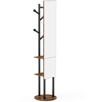 OEM Armoire-miroir Pleine Longueur Avec Rangement, Portant Multifonctionnel Pivotant À 360°, Miroir Pleine Longueur Pour La Chambre, Armoire Avec Crochets, 17440 Cm (marron Vintage) - Publicité OEM Armoire-miroir Pleine Longueur Avec Rangement, Portant Multifonctionnel Pivotant À 360°, Miroir Pleine Longueur Pour La Chambre, Armoire Avec Crochets, 17440 Cm (marron Vintage) - Publicité