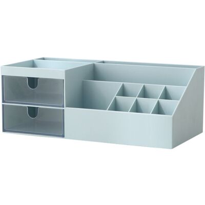FOGSHIELD Organisateur De Maquillage Avec Tiroirs, Boîte De Rangement De Bureau, Coloris Vert, 24,5 × 12 × 9 Cm - Publicité FOGSHIELD Organisateur De Maquillage Avec Tiroirs, Boîte De Rangement De Bureau, Coloris Vert, 24,5 × 12 × 9 Cm - Publicité