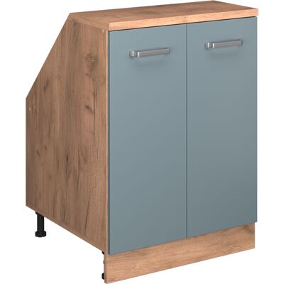 Meuble De Rangement Sous Pente Rion, Bleu-gris, 60x81.6cm 2 Portes, 60 Cm De Profondeur, Vicco - Publicité Meuble De Rangement Sous Pente Rion, Bleu-gris, 60x81.6cm 2 Portes, 60 Cm De Profondeur, Vicco - Publicité