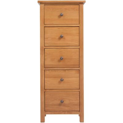 Maison Exclusive - Commode Haute 45x32x110 Cm Bois De Chêne Massif - Publicité Maison Exclusive - Commode Haute 45x32x110 Cm Bois De Chêne Massif - Publicité