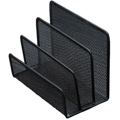ALLAUVE Porte-documents De Bureau En Maille Noire, Organisateur De Bureau À 3 Compartiments - Publicité ALLAUVE Porte-documents De Bureau En Maille Noire, Organisateur De Bureau À 3 Compartiments - Publicité