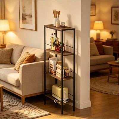 OEM Étagère Étroite Autonome Pour Rangement Et Présentation, 4 Niveaux, Idéale Pour Petits Espaces, Salle De Bain, Cuisine Ou Bureau - Publicité OEM Étagère Étroite Autonome Pour Rangement Et Présentation, 4 Niveaux, Idéale Pour Petits Espaces, Salle De Bain, Cuisine Ou Bureau - Publicité