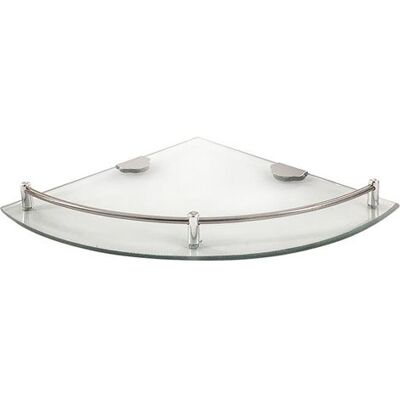 OEM Étagère D'Angle Verre, Avec Chrome Fixation - Publicité OEM Étagère D'Angle Verre, Avec Chrome Fixation - Publicité