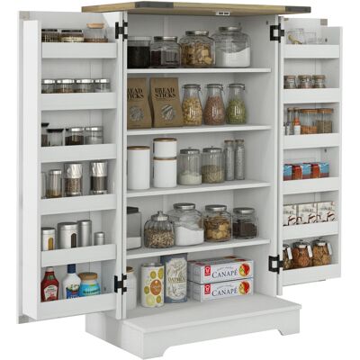 DEVOKO Buffet De Cuisine, Crème, 60 X 40 X 104 Cm, Étagères De Rangement, Avec Portes, Réglable, Pour Cuisine Salle À Manger, Rangement Cuisine - Publicité DEVOKO Buffet De Cuisine, Crème, 60 X 40 X 104 Cm, Étagères De Rangement, Avec Portes, Réglable, Pour Cuisine Salle À Manger, Rangement Cuisine - Publicité