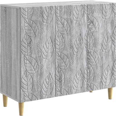 Buffet Sonoma Gris 89 X 34,5 X 80 Cm Bois D'Ingénierie Vidaxl - Publicité Buffet Sonoma Gris 89 X 34,5 X 80 Cm Bois D'Ingénierie Vidaxl - Publicité