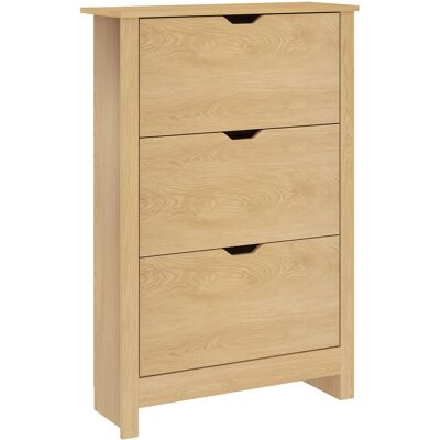 OEM Étagère À Chaussures Étroite Pour 18 Paires, 3 Tiroirs Et 2 Étagères Réglables Et Amovibles, 72 X 26 X 112 Cm, Naturel - Publicité OEM Étagère À Chaussures Étroite Pour 18 Paires, 3 Tiroirs Et 2 Étagères Réglables Et Amovibles, 72 X 26 X 112 Cm, Naturel - Publicité