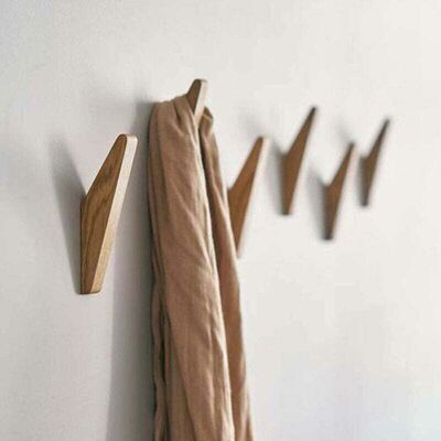 OEM Lot De 4 Patères Accrocher En Bois De Hêtre Naturel, Support Mural Pour Suspendre Le Chapeau Serviette Robe Décoration Rustique Moderne - Publicité OEM Lot De 4 Patères Accrocher En Bois De Hêtre Naturel, Support Mural Pour Suspendre Le Chapeau Serviette Robe Décoration Rustique Moderne - Publicité