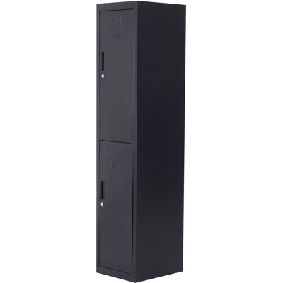 OEM Armoire À Casiers 4 Niveaux Casier Vestiaire Métallique Avec 2 Portes Verrouillables Clés 38x46x180cm Noir - Publicité OEM Armoire À Casiers 4 Niveaux Casier Vestiaire Métallique Avec 2 Portes Verrouillables Clés 38x46x180cm Noir - Publicité