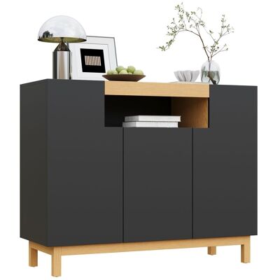 ACKERMAN Buffet À Trois Portes, Idéal Pour Le Salon Et La Salle À Manger, Meuble De Rangement Multifonctionnel. Publicité ACKERMAN Buffet À Trois Portes, Idéal Pour Le Salon Et La Salle À Manger, Meuble De Rangement Multifonctionnel. Publicité