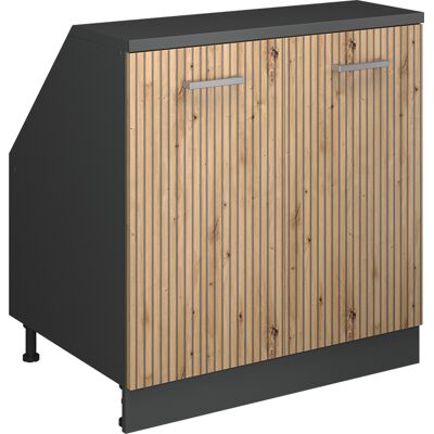 Meuble De Rangement Sous Pente Rion, Chêne Artisan, 80x81.6cm 2 Portes, 60 Cm De Profondeur, Vicco - Publicité Meuble De Rangement Sous Pente Rion, Chêne Artisan, 80x81.6cm 2 Portes, 60 Cm De Profondeur, Vicco - Publicité