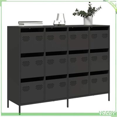 OEM Buffet - 3307173 - Noir - Acier Laminé À Froid - 12 Tiroirs - Publicité OEM Buffet - 3307173 - Noir - Acier Laminé À Froid - 12 Tiroirs - Publicité