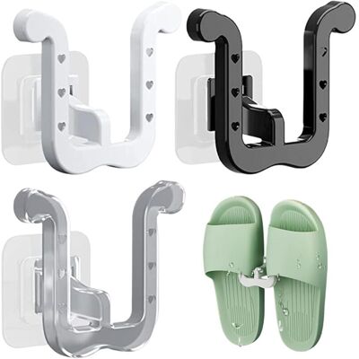 OEM Lot De 3 Étagères À Chaussures Murales Étanches En Forme De U, Auto-adhésives, Gain De Place, Pour Porte, Placard, Salle De Bain Ou Cuisine. Publicité OEM Lot De 3 Étagères À Chaussures Murales Étanches En Forme De U, Auto-adhésives, Gain De Place, Pour Porte, Placard, Salle De Bain Ou Cuisine. Publicité