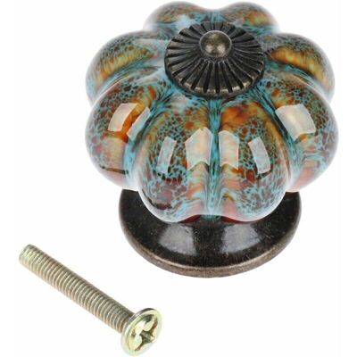 SANS MARQUE Bouton De Porte En Céramique Antique Citrouille Pour Armoires, Armoires, Commode, Tiroirs, Meubles De Cuisine, Poignées De Tirages (10 Pièces, Bleu) - Publicité SANS MARQUE Bouton De Porte En Céramique Antique Citrouille Pour Armoires, Armoires, Commode, Tiroirs, Meubles De Cuisine, Poignées De Tirages (10 Pièces, Bleu) - Publicité