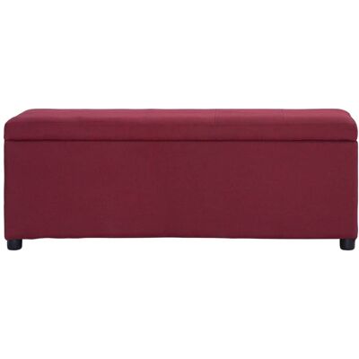 Maison Exclusive - Banc Avec Compartiment De Rangement 116 Cm Bordeaux Polyester - Publicité Maison Exclusive - Banc Avec Compartiment De Rangement 116 Cm Bordeaux Polyester - Publicité