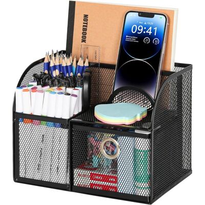 OEM 1 Organisateur De Bureau, 3 Compartiments, Tiroir Coulissant, Support Téléphone, Acier, Pour Papeterie, École, Maison - Publicité OEM 1 Organisateur De Bureau, 3 Compartiments, Tiroir Coulissant, Support Téléphone, Acier, Pour Papeterie, École, Maison - Publicité