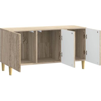 Vidaxl Tv Cabinet 99 X 34.5 X 50 Cm Sonoma Oak Engineered Wood - Publicité Vidaxl Tv Cabinet 99 X 34.5 X 50 Cm Sonoma Oak Engineered Wood - Publicité