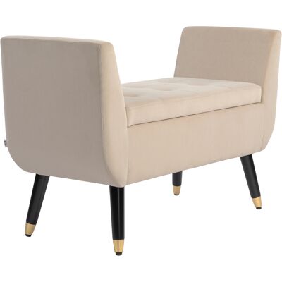 EASYCOMFORT As Easy Banquette De Luxe Banquette Capitonnée Avec Rangement Accoudoirs Coffre Banquette Polyester Semblable Au Velours Bois Caoutchouté Beige 107 X 42 X 65 Cm - Publicité EASYCOMFORT As Easy Banquette De Luxe Banquette Capitonnée Avec Rangement Accoudoirs Coffre Banquette Polyester Semblable Au Velours Bois Caoutchouté Beige 107 X 42 X 65 Cm - Publicité