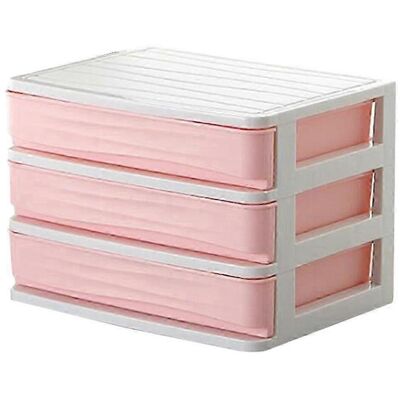 YUDO Organisateur De Maquillage En Plastique, Tiroirs De Rangement Pour Cosmétiques, Présentoir À Bijoux, Boîte De Rangement À Poser Sur Le Comptoir De La Salle De Bain, 5 Tailles Disponibles-3 Tier Pink - Publicité YUDO Organisateur De Maquillage En Plastique, Tiroirs De Rangement Pour Cosmétiques, Présentoir À Bijoux, Boîte De Rangement À Poser Sur Le Comptoir De La Salle De Bain, 5 Tailles Disponibles-3 Tier Pink - Publicité