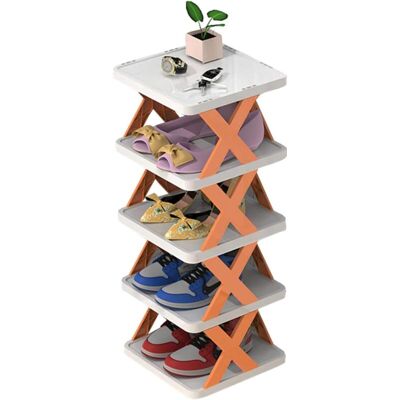 OEM Range-chaussures Multicouche, Étagère À Chaussures Étroite, Tour À Chaussures, Étagère À Chaussures Extensible Sur Pied, Étagère À Chaussures D'Angle Verticale Pour Petits Espaces (orange, 5)-crezuo - Publicité OEM Range-chaussures Multicouche, Étagère À Chaussures Étroite, Tour À Chaussures, Étagère À Chaussures Extensible Sur Pied, Étagère À Chaussures D'Angle Verticale Pour Petits Espaces (orange, 5)-crezuo - Publicité