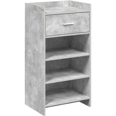 Cabinet À Chaussures Avec Tiroir Gris Béton 48 X 36 X 92 Cm Vidaxl - Publicité Cabinet À Chaussures Avec Tiroir Gris Béton 48 X 36 X 92 Cm Vidaxl - Publicité