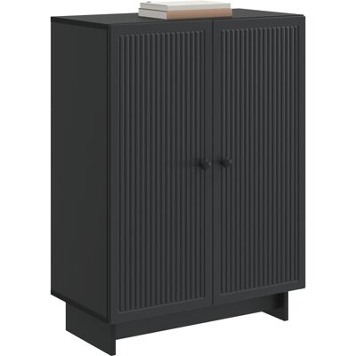 Maison La Vie - Buffet Salon Moderne - Meuble De Rangement - Noir 66 X 34,5 X 90 Cm Bois D'Ingénierie Bu4926 - Publicité Maison La Vie - Buffet Salon Moderne - Meuble De Rangement - Noir 66 X 34,5 X 90 Cm Bois D'Ingénierie Bu4926 - Publicité