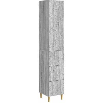 Ensemble De Meubles 2 Pcs Sonoma Gris 33 X 34,5 X 90 Cm Vidaxl - Publicité Ensemble De Meubles 2 Pcs Sonoma Gris 33 X 34,5 X 90 Cm Vidaxl - Publicité