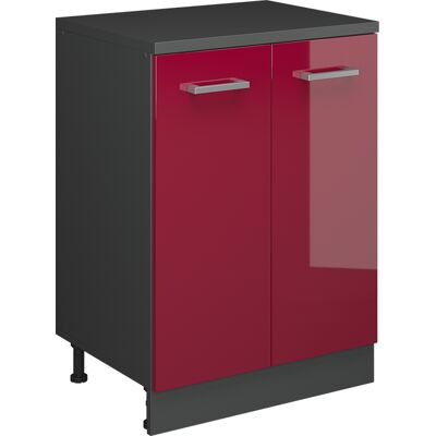 Armoire D'Extension Rion, Rouge Brillant/anthracite, 60x46cm Sans Pente Avec 2 Portes, Vicco - Publicité Armoire D'Extension Rion, Rouge Brillant/anthracite, 60x46cm Sans Pente Avec 2 Portes, Vicco - Publicité